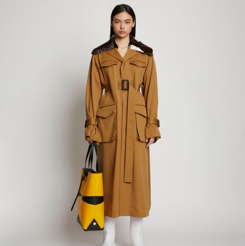 Proenza Schouler Twill Trench Coat Size 6